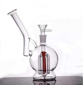 Acook cam borular bong nargile 6 kol ağacı percolator su borusu geri dönüştürücü dab yağ kuleleri mobius matris sepet kül yakalayıcı ile 14mm erkek cam yağ briper borusu