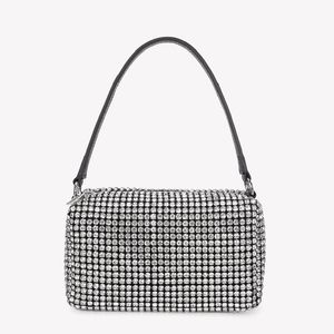 Bolsa de diamante de bolsa hobo de alta qualidade 2023 verão nova bolsa de mensagens de corrente feminina de luxo