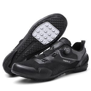 Sneaker da ciclismo senza tacchetti Velocità da strada Calzature da uomo Scarpe da montagna piatte da uomo per bicicletta Scarpe con tacchette da Mtb Bici Spd Sport Racing