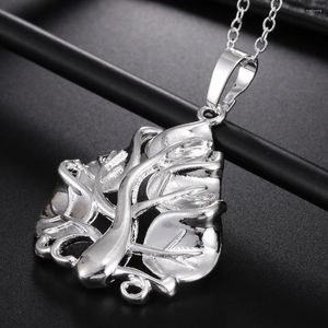 Anhänger Ziemlich 925 Sterling Silber Elegante Baum Anhänger Halskette Für Frauen Hochzeit Party Mode Edlen Schmuck Weihnachtsgeschenke