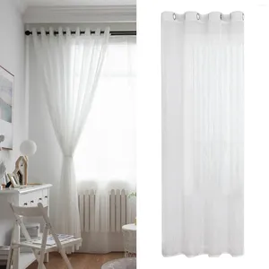 Curtain Grommet Top Window Drapes Semi Sheer 140x260cm For Children Room Easily Install And Slide Accessory Machine Washable