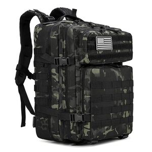 Outdoor Bags 45L 3P Tactical Backpack Military Assault Bag Army Waterproof Climbing Rucksack Sport Camping Hiking Trekking Mochila 231114