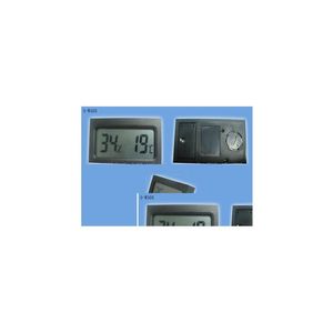 Temperaturinstrument grossist mini digital LCD -bil/utomhus termometer hygrometer th05 termometrar hygrometrar i lager snabb fartyg dhe8g