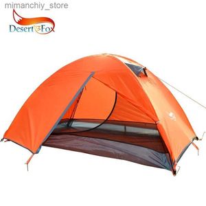 Tents and Shelters Desert Backpacking Tent 2 Person Doub Layer Camping Tents 4 Seasons Waterproof Breathab Lightweight Portab Travel Tent Q231117