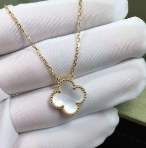 naszyjniki projektant luksusowa koniczyka naszyjnik damski moda kwiaty czterolistne wisiorek biżuteria na szyję złoty łańcuch naszyjnik