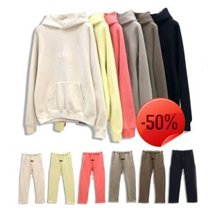 50 offmens hoodies tröjor tröjor set set män tröjor set bruna mens tröja spår svett kostym 3d bokstäver designers hoodies storlek 2xl avslappnad byxor