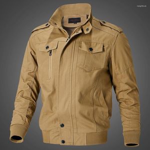 Men's Jackets Military Cargo Jacket Men Spring Autumn Cotton Windbreaker Pilot Coat Army Men's Bomber Flight Clothing