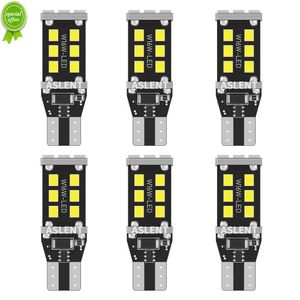 Ny 6st 1400lm T15 LED -lampljus W16W LED CanBus No Fel 2835 15SMD 912 921 BULB BIL Backup Reverse Light Auto Lamp 6000K Yellow