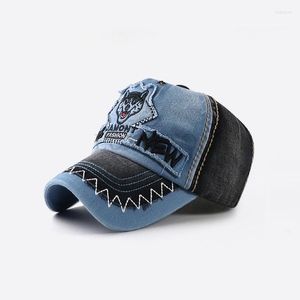 Caps de bola Bordado Lavagem do velho Husky Dog Baseball Cap da primavera Autumn Brand Snapback Cotton Cottled Hats for Men Men Casquette