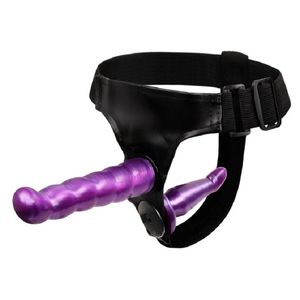 Slip Mutandine Doppio dildo Sex Toys per Gay Breve Strap-on Dildo Dong Strap On Harness Mutandine vibranti strapon prodotti del sesso. 231115