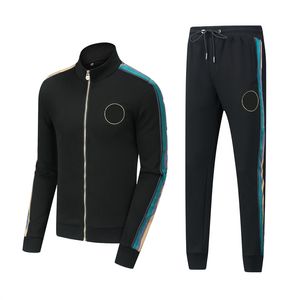 Erkek Trailsuits Sportswear Sonbahar Yeni eğlence sporu takım elbise standı yakalı fermuar kazak kapüşonlu iki parçalı açık koşu takım elbise asya boyutu m-3xl
