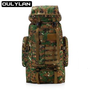 Outdoor Bags 80L Tactical Backpack Waterproof Trekking Fishing Hunting Bag Molle Sport Military Rucksacks 231114