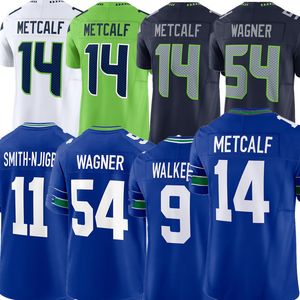 Devon Witherspoon Jaxon Smith-NJigba Jersey DK Metcalf Jamal Adams Bobby Wagner Quandre Diggs Kenneth Walker III Geno Smith Tyler Lockett Custom Football Jerseys