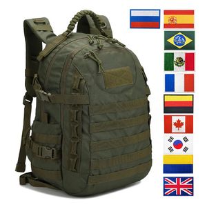 Utomhusväskor man militär taktisk ryggsäck 35L camping fiske jakt vandring väska softback vattentät armé molle ryggmokla 231114