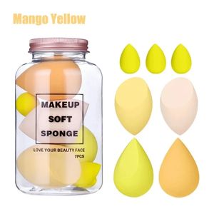 7st Makeup Swonges Egg Blender Cosmetics Powder Puff Foundation Loose Blush Mini Puffs Make Up Sponge Beauty Tools Tillbehör