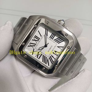 2 Färg Mens Automatic Watch Real Picture Men Silver Dial 18k Yellow Gold Two Tone Steel Armband W200737G MEKANISKA W200728G Herrklockor armbandsur