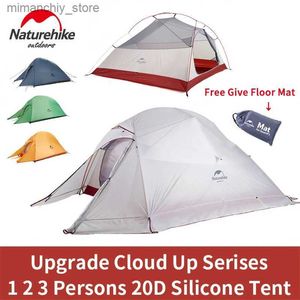 الخيام والملاجئ NatureHike Cloud Up 1 2 3 Therming Tent Ultralight Sing Doub Trip Peop Tent Tent Outdoor Travel Travel 3-4 Season Doub Layer Q231115