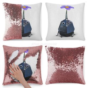 Подушка корпус Rock Pikmin Sequin Pillowcase Blitter Throw For Party Cafe Home Dofa 3 Wii U VideoGame Gamecube Game