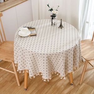 Table Cloth Round Table Cover Cloth Flower Pattern Polyester Fabric Tablecloth for Kitchen Table Home Dinner Restaurant Wedding Decor 231115