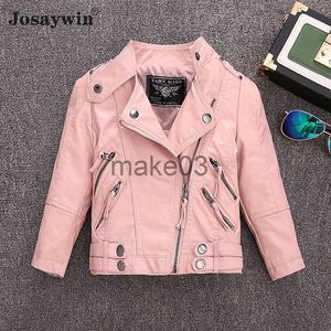 Jacken Josaywin Frühling Winter Jacke Mäntel Baby Jungen Mädchen Kunstleder Parkas Jacke Mantel für Mädchen Dicke Kinder Kleidung Oberbekleidung J231115