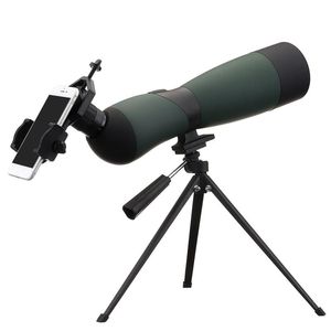 FreeShipping 25-75x70 Zoom HD Telescopio monoculare Treppiede Clip per telefono cellulare Visione notturna Esterna Impermeabile Militare Ottica da caccia Scope Whbnk