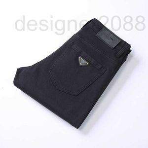 Designer de jeans masculino Designer de inverno de outono Jean calça algodão calça jeans de jeans homens homens jeans de controle de bolso preto puro de bolso preto 8alq