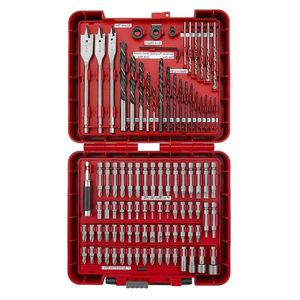 Freeshipping 100-PC Aksesuar Kiti Set Matkap Bitlik Sürücü Vidası Araçları Kılıf LDUFQ