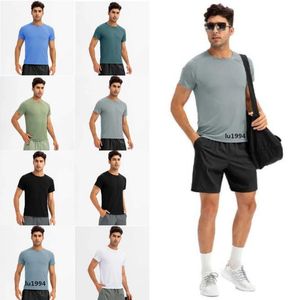2023 Yoga Outfit Lu Camicie da corsa Collant sportivi a compressione Fitness Palestra Calcio Uomo Jersey Abbigliamento sportivo Quick Dry Sport t- Top LL mans