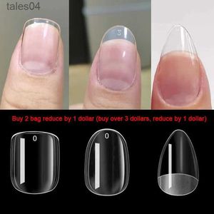 False Nails 120st Artificiella naglar M/ S/ XS Kort oval kvadratmandel Fake Nail Press On Nail Extension Gel X Capsule False Nails Tips YQ231115