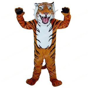 Performance Tiger Mascot Costumes Cartoon Carnival Hallowen Gifts Unisex Fancy Games Outfit Holiday Outdoor Advertising Outfit Suit