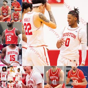 Boston University Terrier Basketball koszulka Ethan Brittain-Watts Caelan Jones Malcolm Chimezie Walter Whyte Daman Tate Nic Nobili Mens Boston University Jerseys