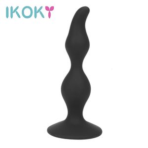 Anal Toys Ikoky Suction Cups Dildo Adult Products Prostate Massager Stimulation Butt Plugs Sex Toy for Women Men 231114