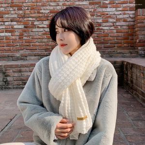 Sciarpe Sciarpa da donna Autunno Inverno Versione coreana di lana lavorata a maglia Tutto collo caldo e spesso scialle da studente da uomo