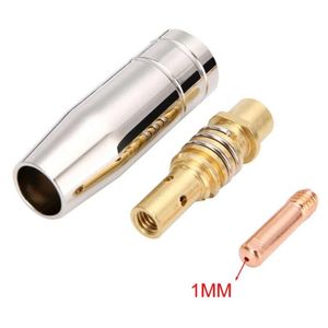 3pcs set Nozzles 15AK 1.0mm Contact Tip with Holder CO2 MIG Torch Air Cooled MB Welding Tools Accessories