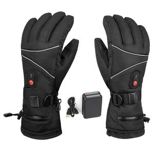 Guanti da sci 1 paio Touchscreen Guanti riscaldanti elettrici Uomo Donna Impermeabile Antivento Inverno Sport all'aria aperta Moto Equitazione Guanti da sci 231114