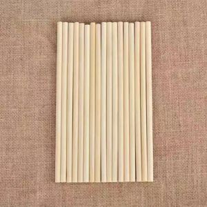 Ny rå bambu återanvändbar 20 cm ekologiska dricksstrån naturliga trästrån för fest födelsedag bröllop bar verktyg