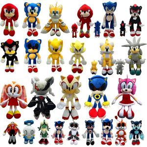 Wholesale Anime 25-45CM sonic Hedgehog plush toy children's play Companion Cute Backpack Holiday gift