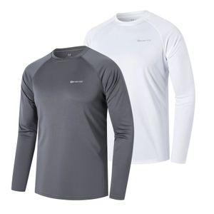 Kvinnors jackor zengvee 2 pack Men s långärmad upf 50 utslag vakter dykning UV -skydd Löst passform Simning snabb torkning surfing t -shirt 231114