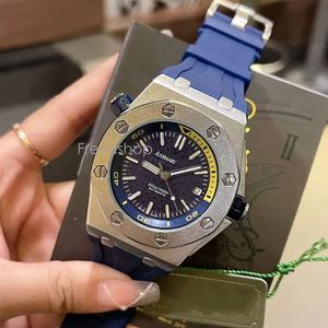 Luxury Watch Mens rostfri Watch Pigxxx Brand Quality High Top Audexxx Ap Steel Waterproof Sapphire Automatisk mekanisk rörelse multifunktionell