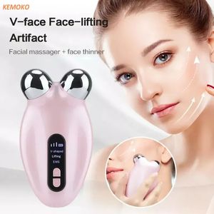 Face Care Devices Beauty Apparatus EMS Microcurrent Lifting Massager 3D Roller Anti Wrinkle Tighten Skin Rejuvenation Reduce Double Chin 231115