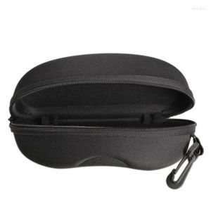 Outdoor Bags Zipper Sunglasses Hard Case Eye Glasses Protector Portable Container Box