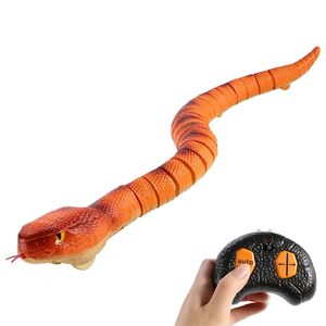 ElectricRC Animals RC Animal Infrared Remote Control Big Size Snake Rattlesnake kids toy Trick Terrify Mischief Set for Children Funny Novelty Gift 231114