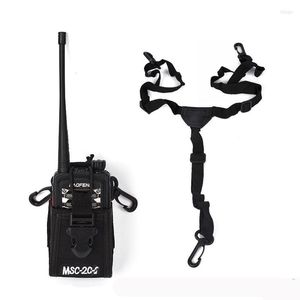 Walkie Talkie Nylon Holster Baofeng Carry Case Holder Radio Bag For Icom Motorola Yaesu Vextex Uv-5r Accessories