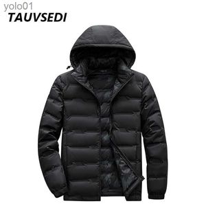 Men's Down Parkas 6XL White Duck Down Jacket Men All-season Ultra Lightweight Packable Coat Water and Wind-Resistant Big Size Slim Hooded JacketsL231115