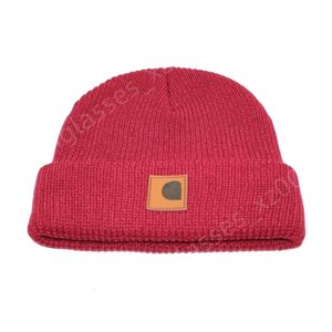 Carhart Beanie Designer Top Quality Hatty Carta clássica Chapéus de malha para homens Mulheres outono inverno lã quente cor solid -chapéu casal moda moda de luxo grãos de rua