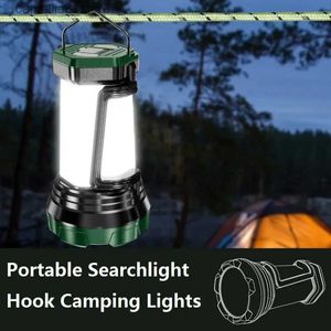 Lanterna da campeggio Lanterna da campeggio multifunzione USB ricaricabile Faro esterno impermeabile Lampada da tenda di emergenza portatile per arrampicata su pesca Q231116