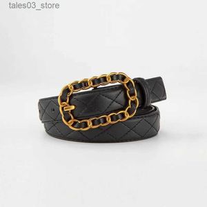 Bälten Nytt läderkvinna Bälte avslappnad läderbälte Fashion Belt Skinny Classic Belt Wholesale Q231115