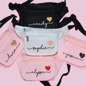 Party Supplies Personalized Waist Bag Custom Name Fanny Pack Chest Bachelorette Belly Hip Bum Bags Wedding Gift For Bridesmaid