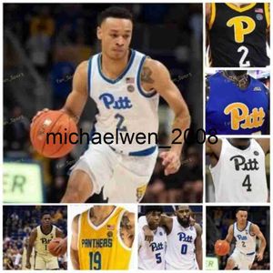 Mich28 Pitt Panthers College Basketball Jersey 5 Au'diese Toney 11 Justin Champagnie 12 Abdoul Karim Coulibaly 23 Samson George Customed