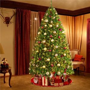 Noel Dekorasyonları Dutrieux Tatil Dekorasyonu 75ft Ön Yardımcı Ağaç Katlanabilir UltraTrathick 700 Işık Yeşil 231115